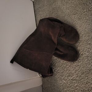 Brown Suede Boots